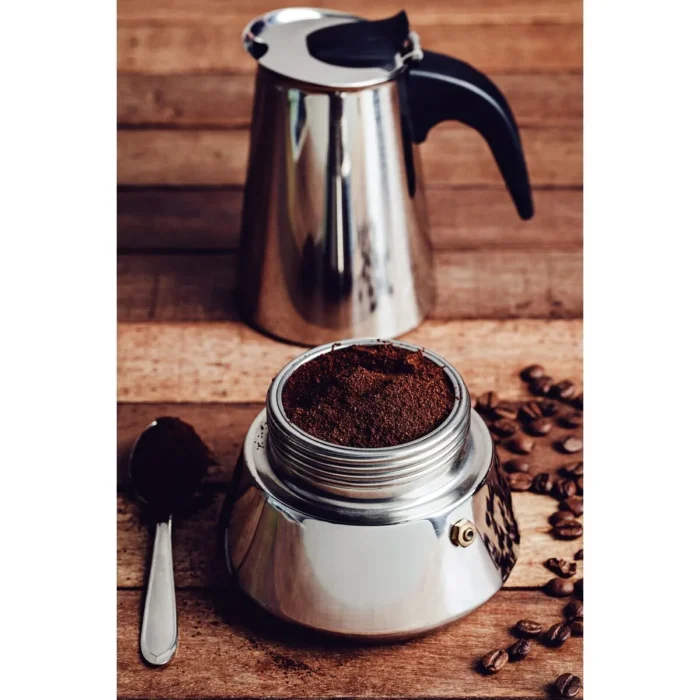 Cafetera Italiana Tramontina 350 ml – Acero Inoxidable para Espresso - Imagen 4