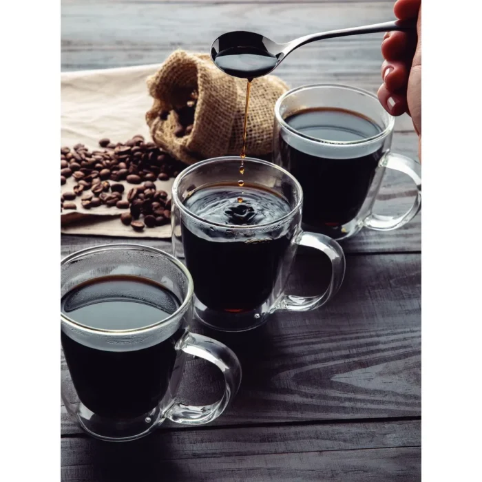 Juego de Tazas Tramontina x2 – Vidrio Doble con Asa para Café y Té 270 ml - Imagen 2
