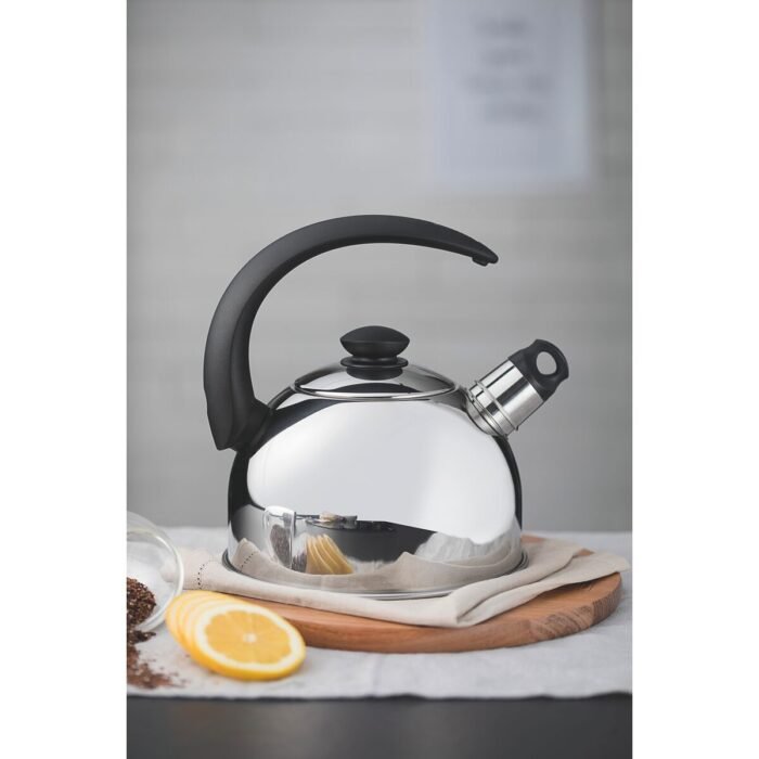 Tetera Tramontina 2.1 L con silbato – acero inoxidable y mango negro - Imagen 3