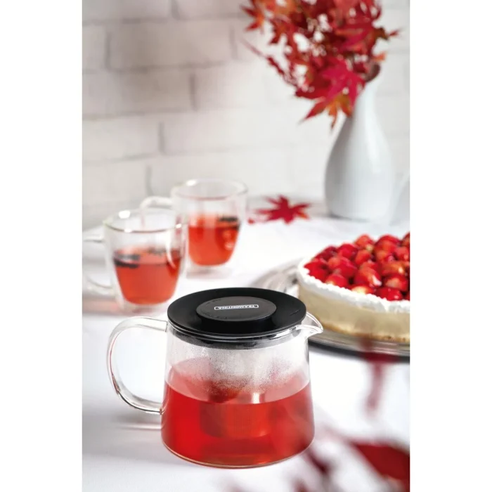 Tetera de vidrio con infusor Tramontina 900 ml – borosilicato y acero inoxidable - Imagen 4