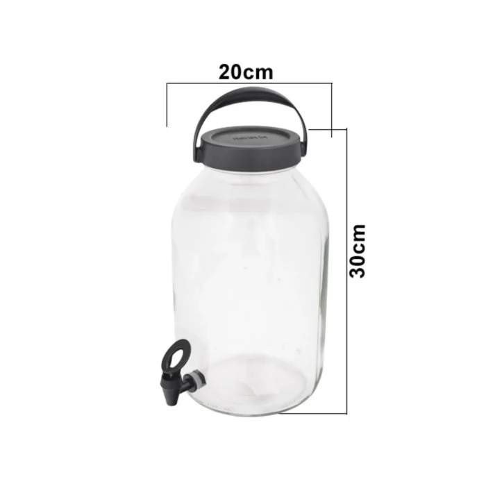 Dispensador de Vidrio Herevin 5 Litros - Imagen 2