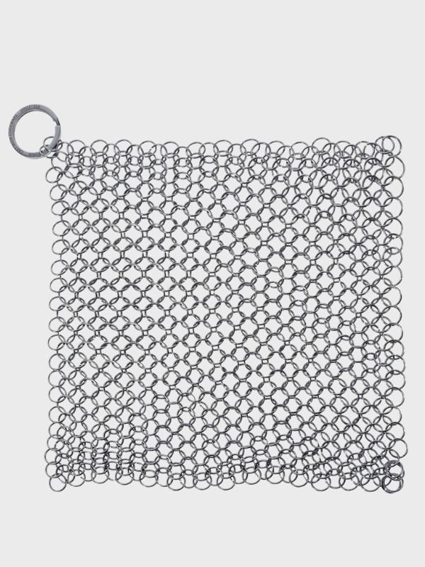 Malla limpiadora de acero inoxidable – para hierro fundido y utensilios de cocina