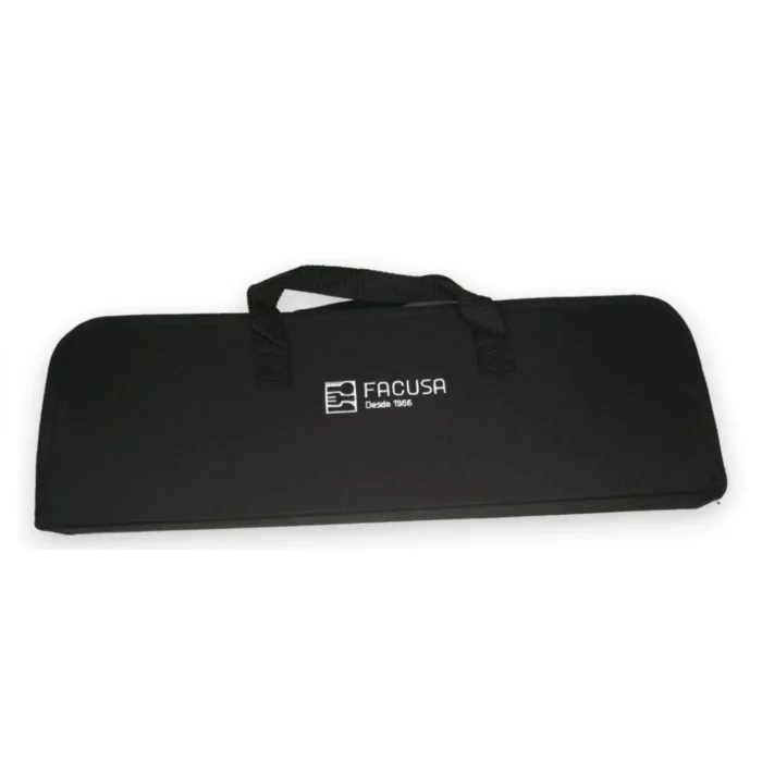Set de utensilios para BBQ Facusa x4 piezas con maletín – mango negro y acero inoxidable - Imagen 3