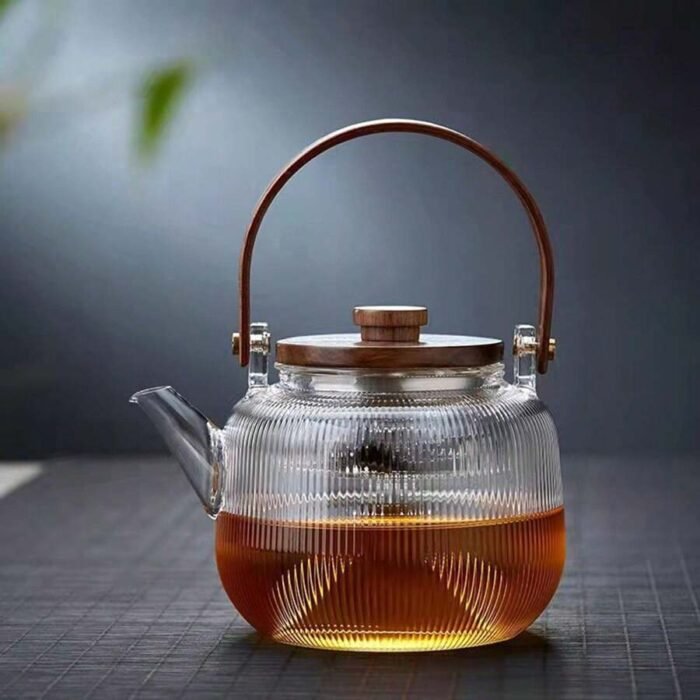 Tetera de Borosilicato - Acanalada 900 ml - Imagen 2