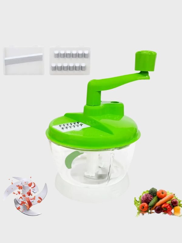 Picador de Verduras Manual Verde – Multiusos