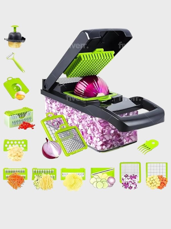 Picador de Verduras Multifuncional 16 Piezas