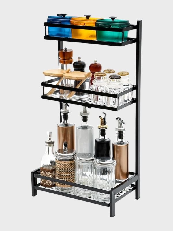 Organizador de Cocina Multiuso 3 Niveles – Especiero y Estante para Condimentos