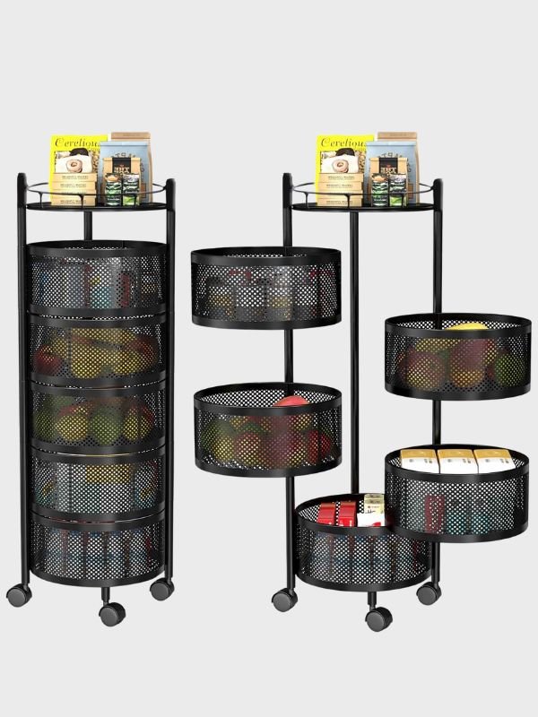 Estante Organizador Redondo de Cocina 3 Niveles