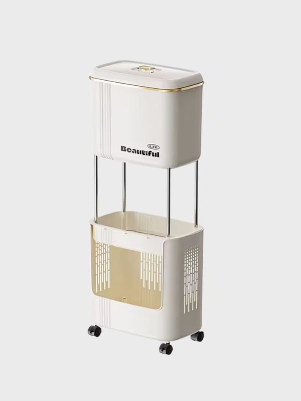 Carrito de Basura y Almacenamiento de Cocina con Ruedas