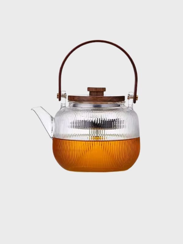 Tetera de Borosilicato - Acanalada 900 ml
