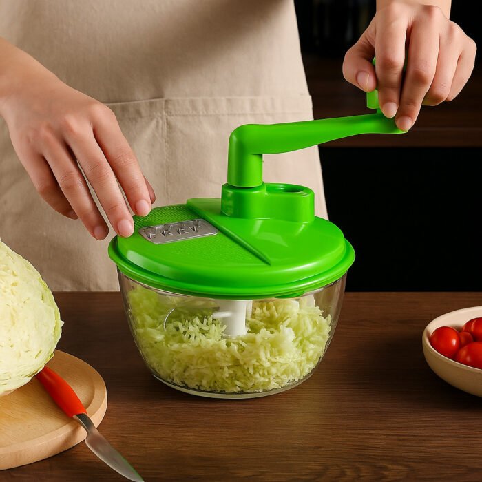 Picador de Verduras Manual Verde – Multiusos - Imagen 2