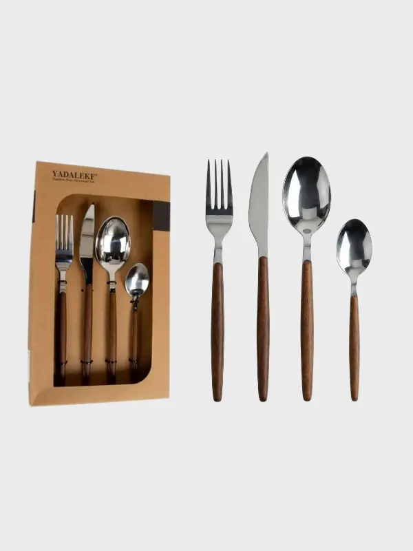 Cubiertos yadakelf mango madera