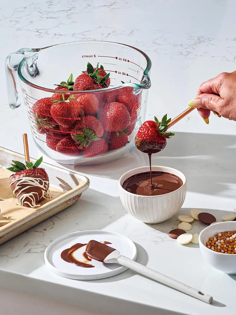 Jarra Medidora Pyrex de Vidrio 2 Litros (8 TZ) | Apta Para Horno - Imagen 2