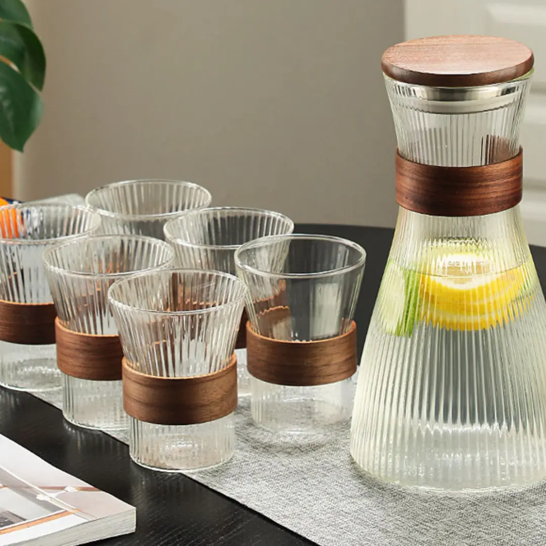 set jarra borosilicato