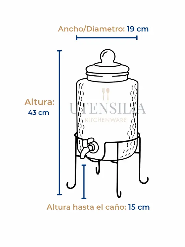 Dispensador martillado 6l