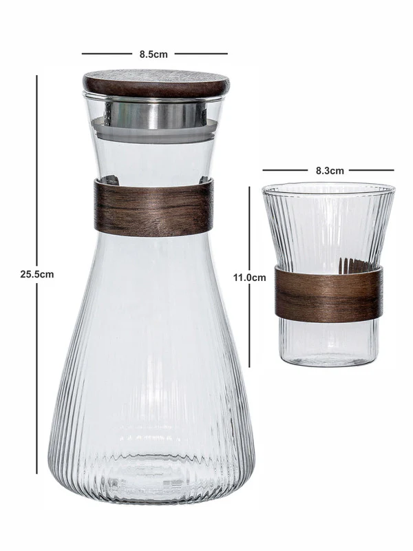 Set jarra borosilicato