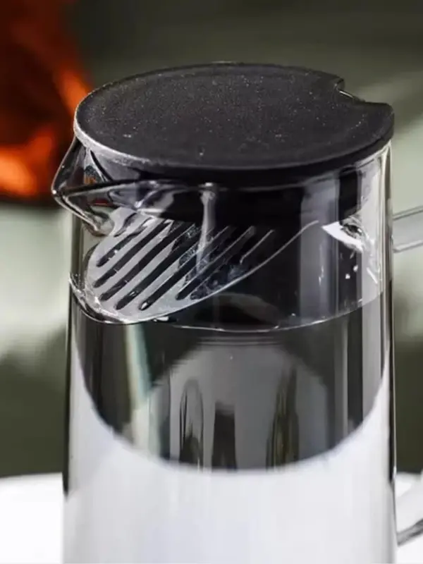 jarra borosilicato negro