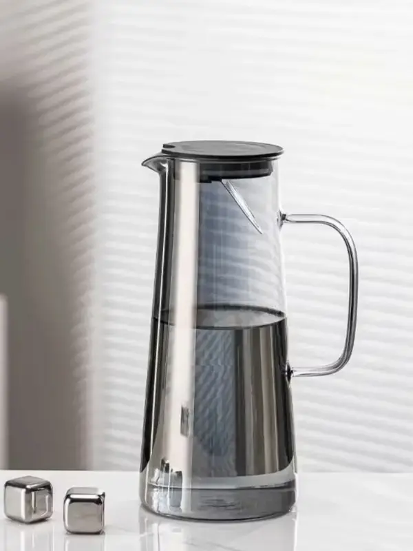 jarra borosilicato negro