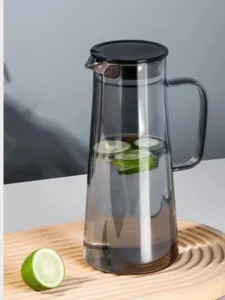 jarra borosilicato negro