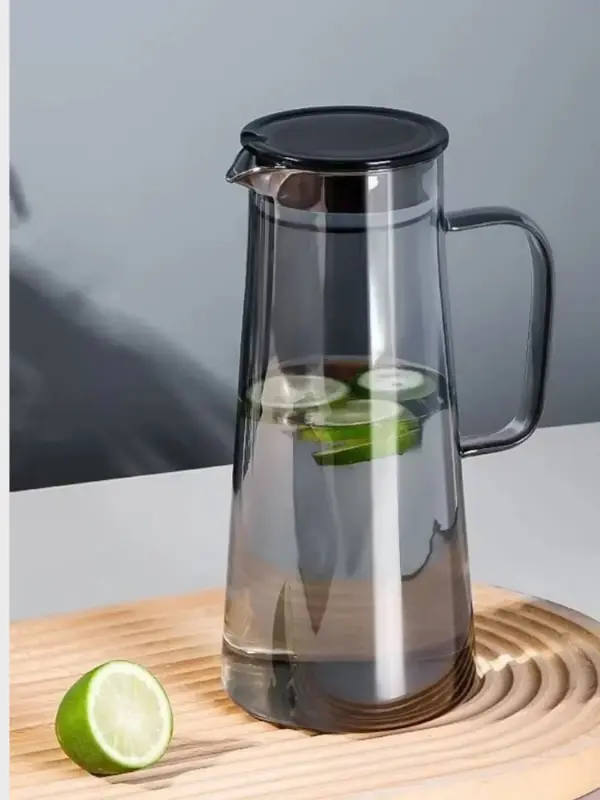 jarra borosilicato negro