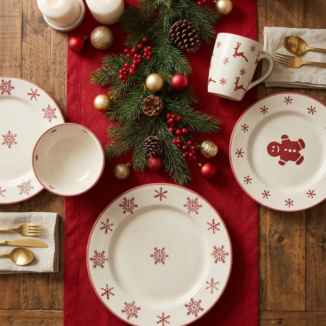 loza vajilla navidad