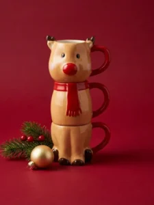 taza navideña reno