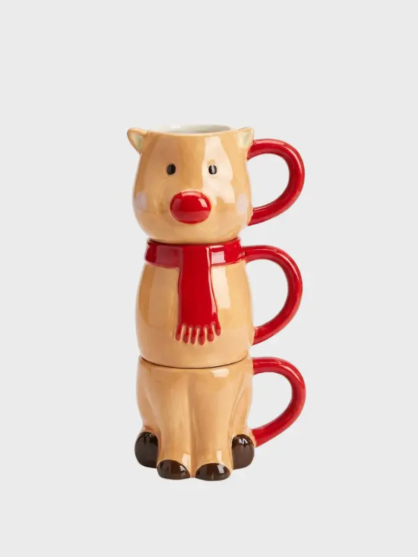 taza navideña reno